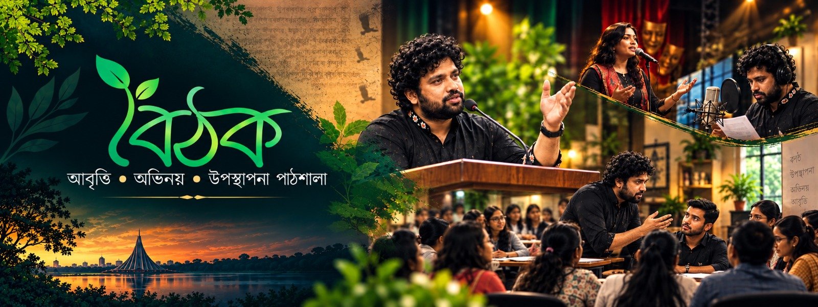 বৈঠক আবৃত্তি, অভিনয় ও উপস্থাপনা