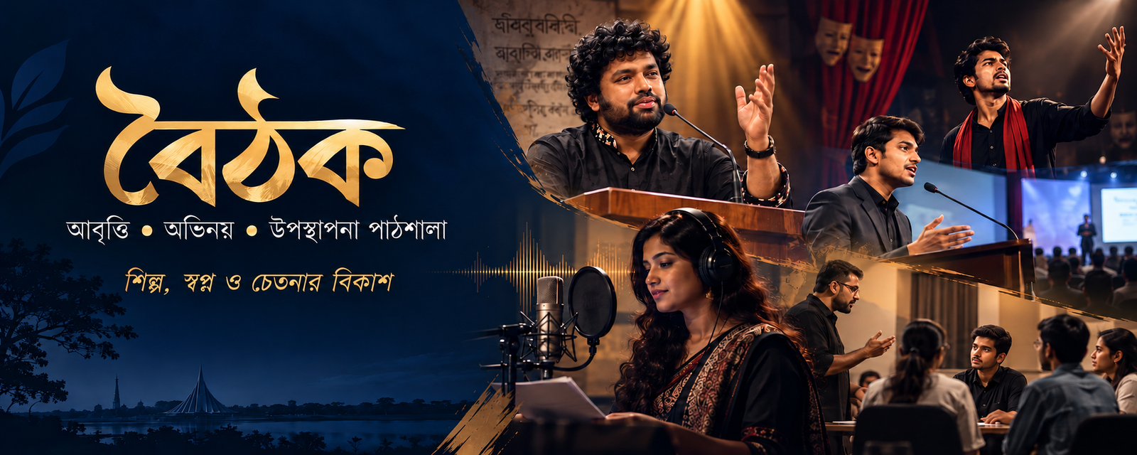 বৈঠক আবৃত্তি, অভিনয় ও উপস্থাপনা