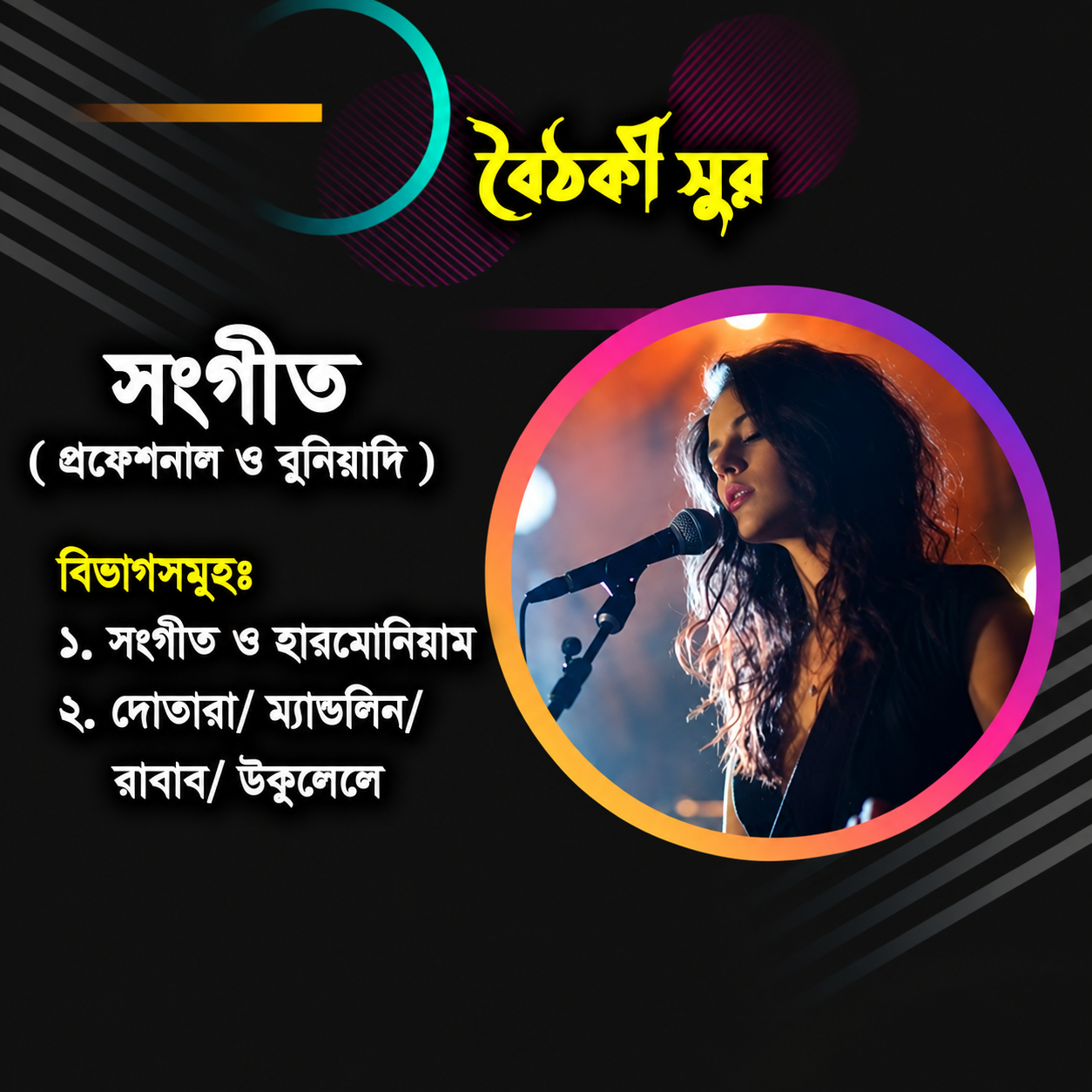১০৬- সংগীত ও বাদ্যযন্ত্র